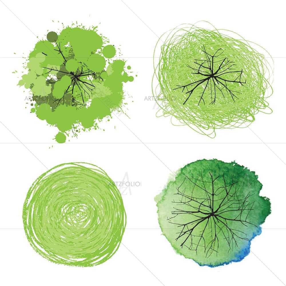 Tree Tops D6 — custom-size art design 5008878