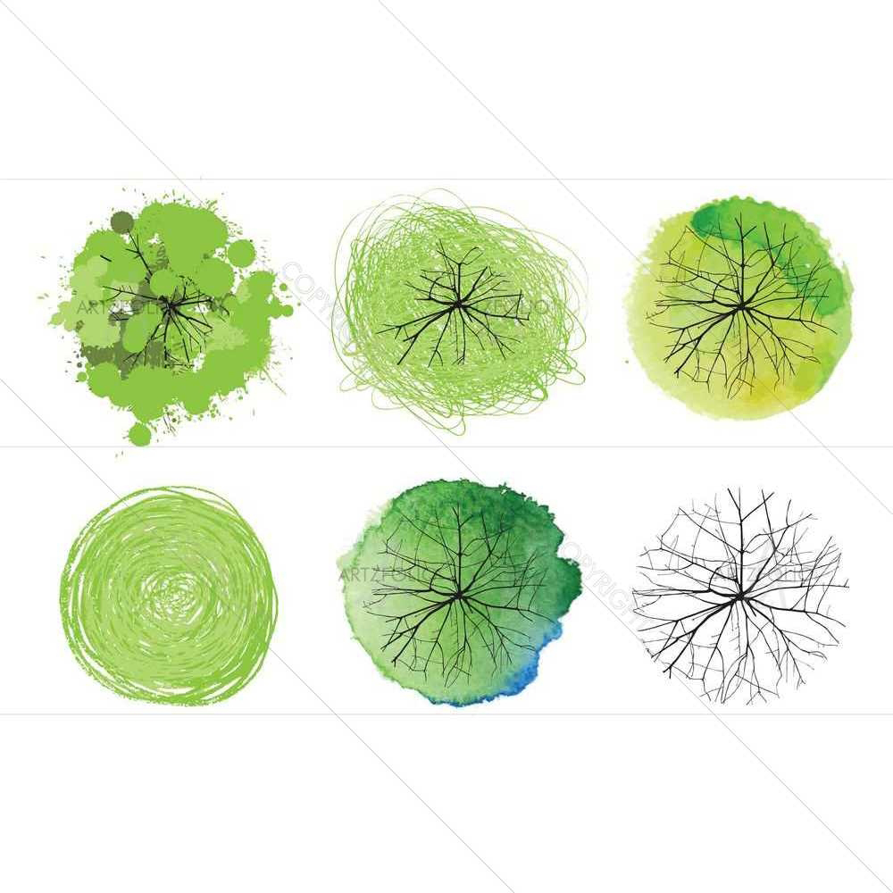 Tree Tops D7 — custom-size art design 5008879