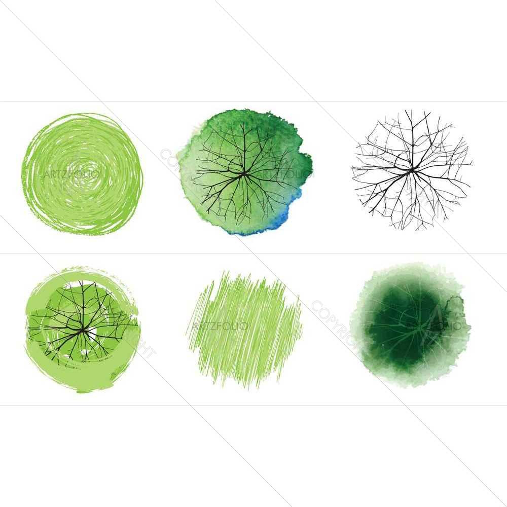 Tree Tops D8 — custom-size art design 5008880