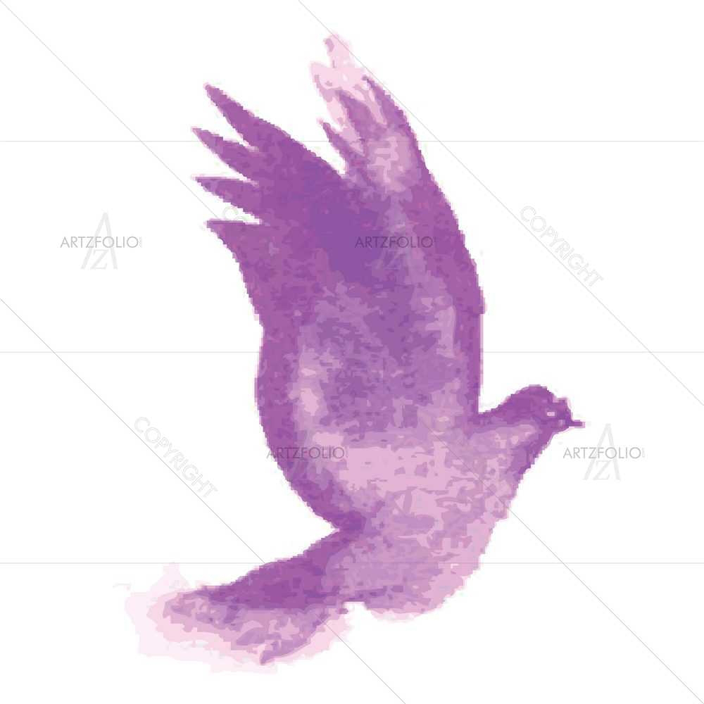 Watercolor Birds D3 — custom-size art design 5008883