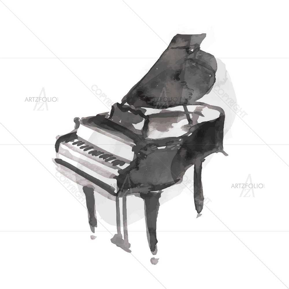 Watercolor Music D5 — Baby custom art by ArtzFolio