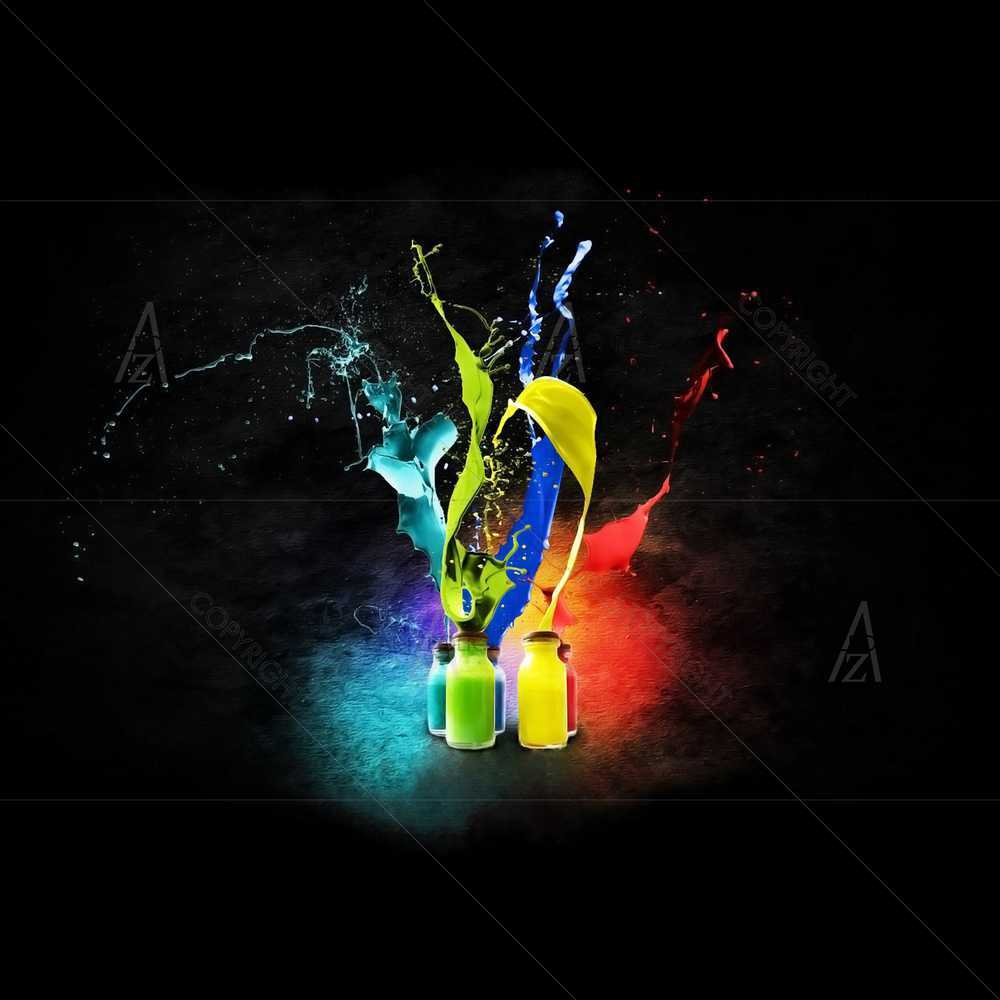 Paint Rain — custom-size art design 5008932