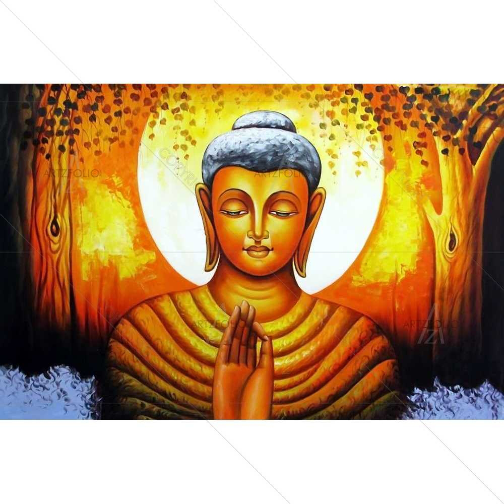 Spiritual Lord Buddha — Devotional custom art by ArtzFolio