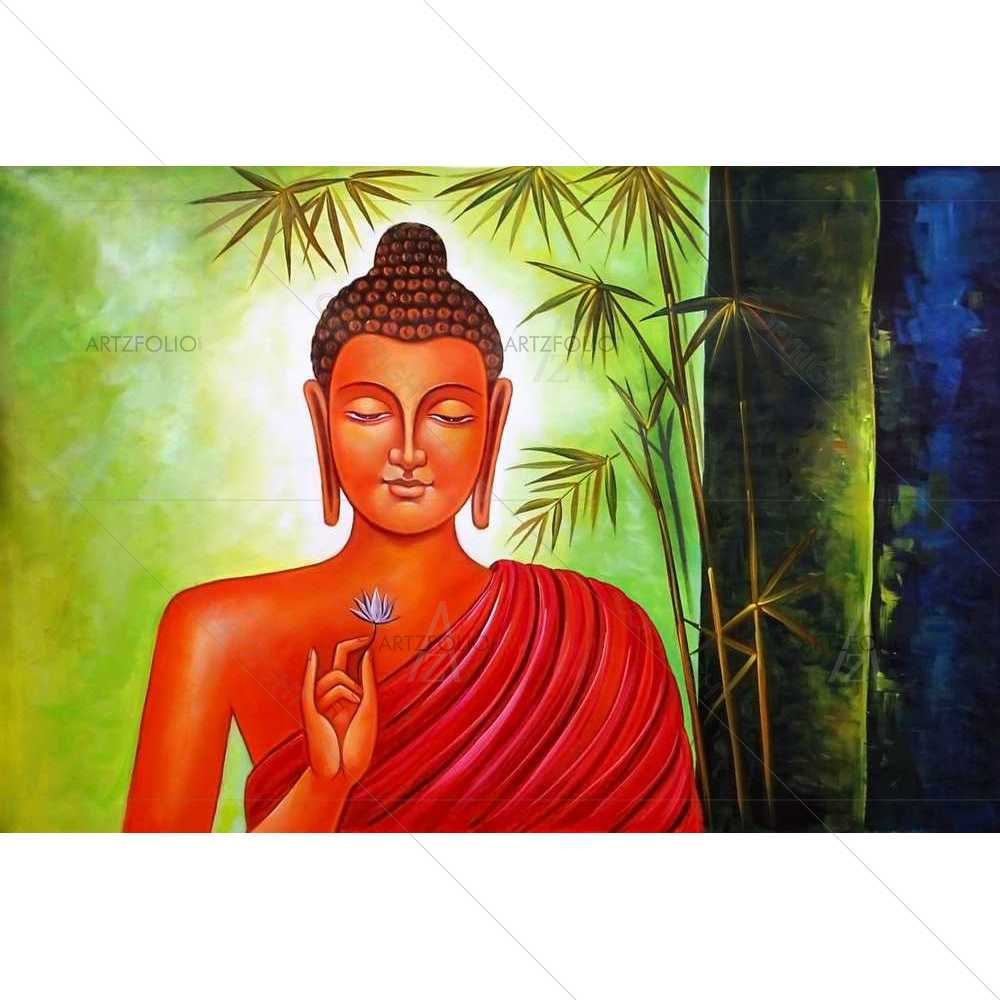 Peaceful Lord Buddha — custom-size art design 5008957