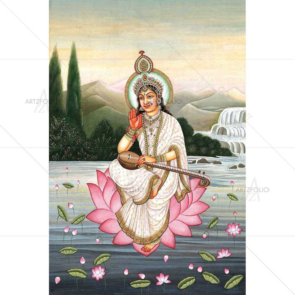 Goddess Saraswati Ji — custom-size art design 5008962