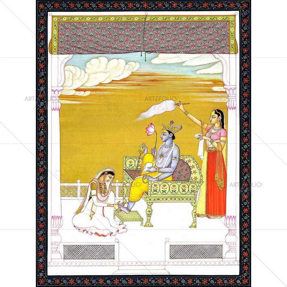 Hindu God Vishnu D2 — custom-size art design 5008969