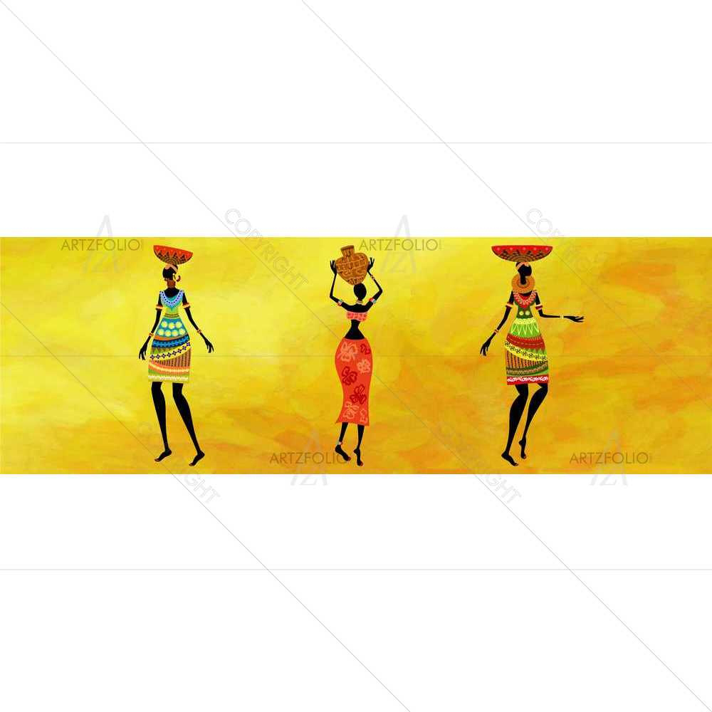Traditional African Women Set D3 — custom-size art design 5008994
