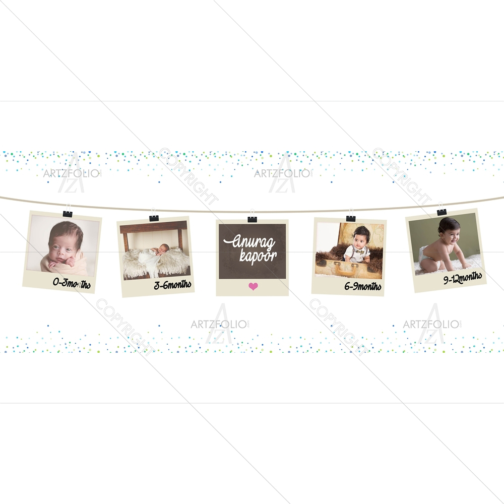 First Year Timeline — custom-size art design 5009004