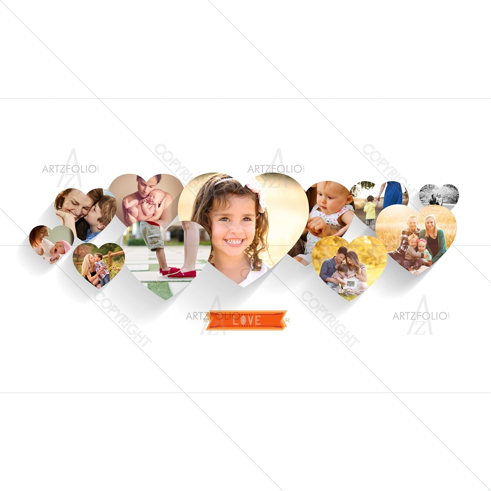 Love Dove Hearts — custom-size art design 5009050