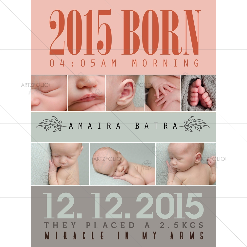 Birth Certificate — custom-size art design 5009088
