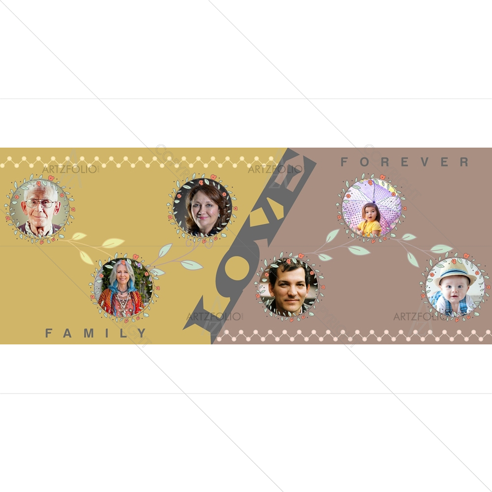 Family Love Forever — custom-size art design 5009102