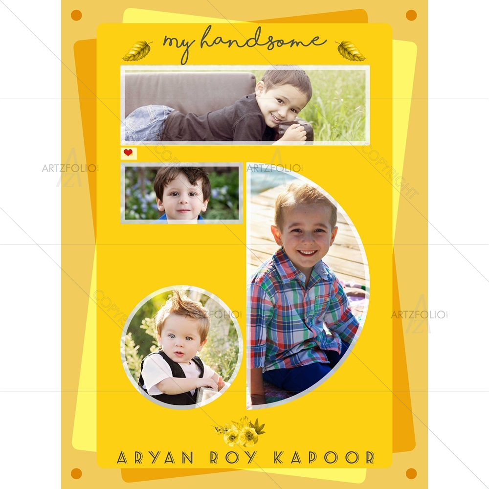 Handsome 5 Years — custom-size art design 5009114