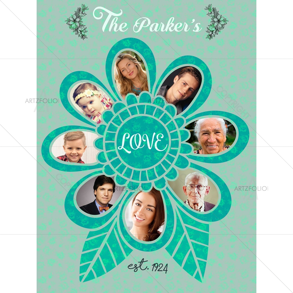 Happy Family — custom-size art design 5009116