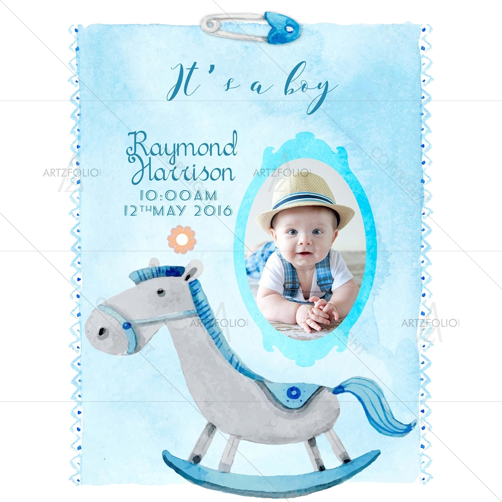 It's a Boy — Baby custom art by ArtzFolio