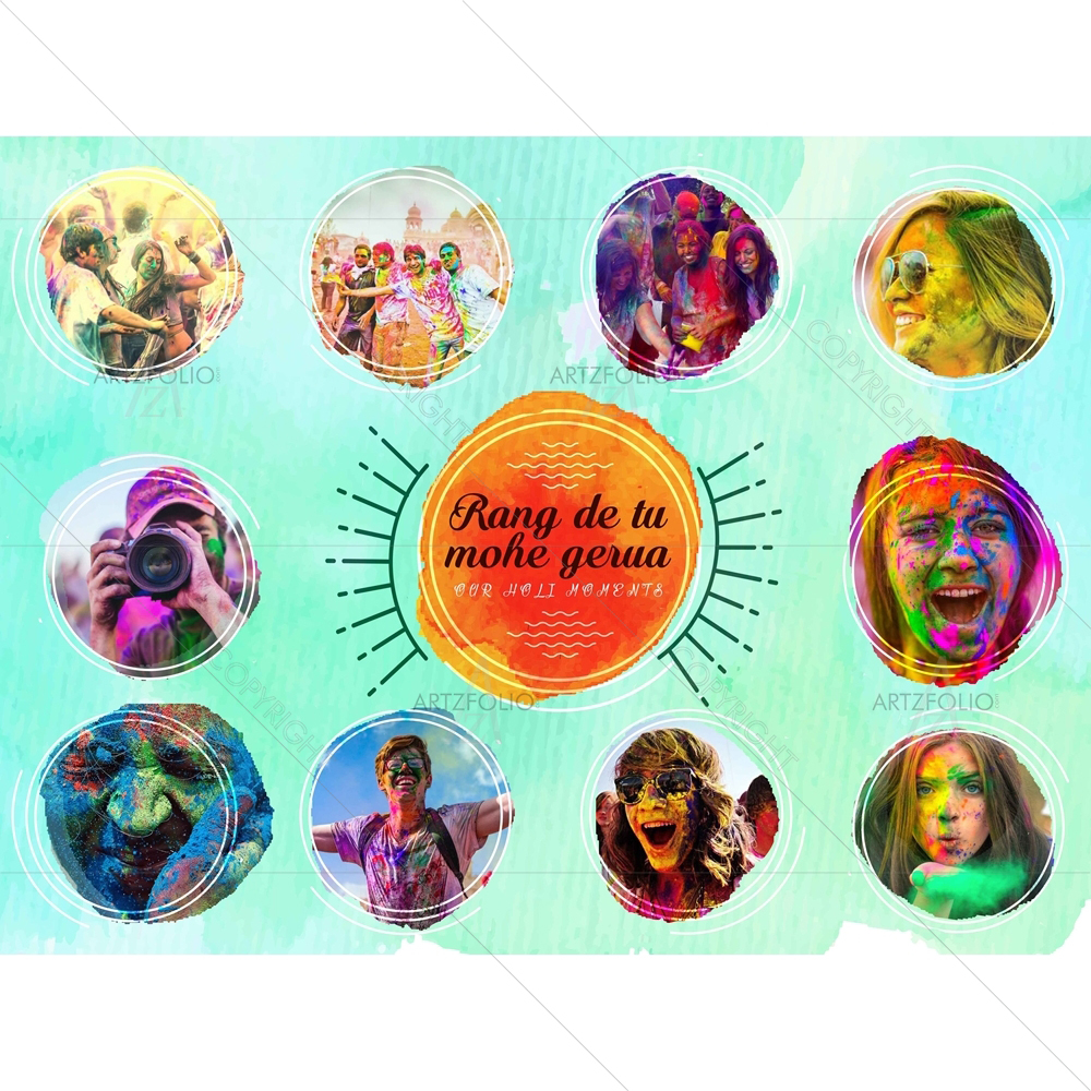 Rang De Tu Mohe Gerua — custom-size art design 5009158