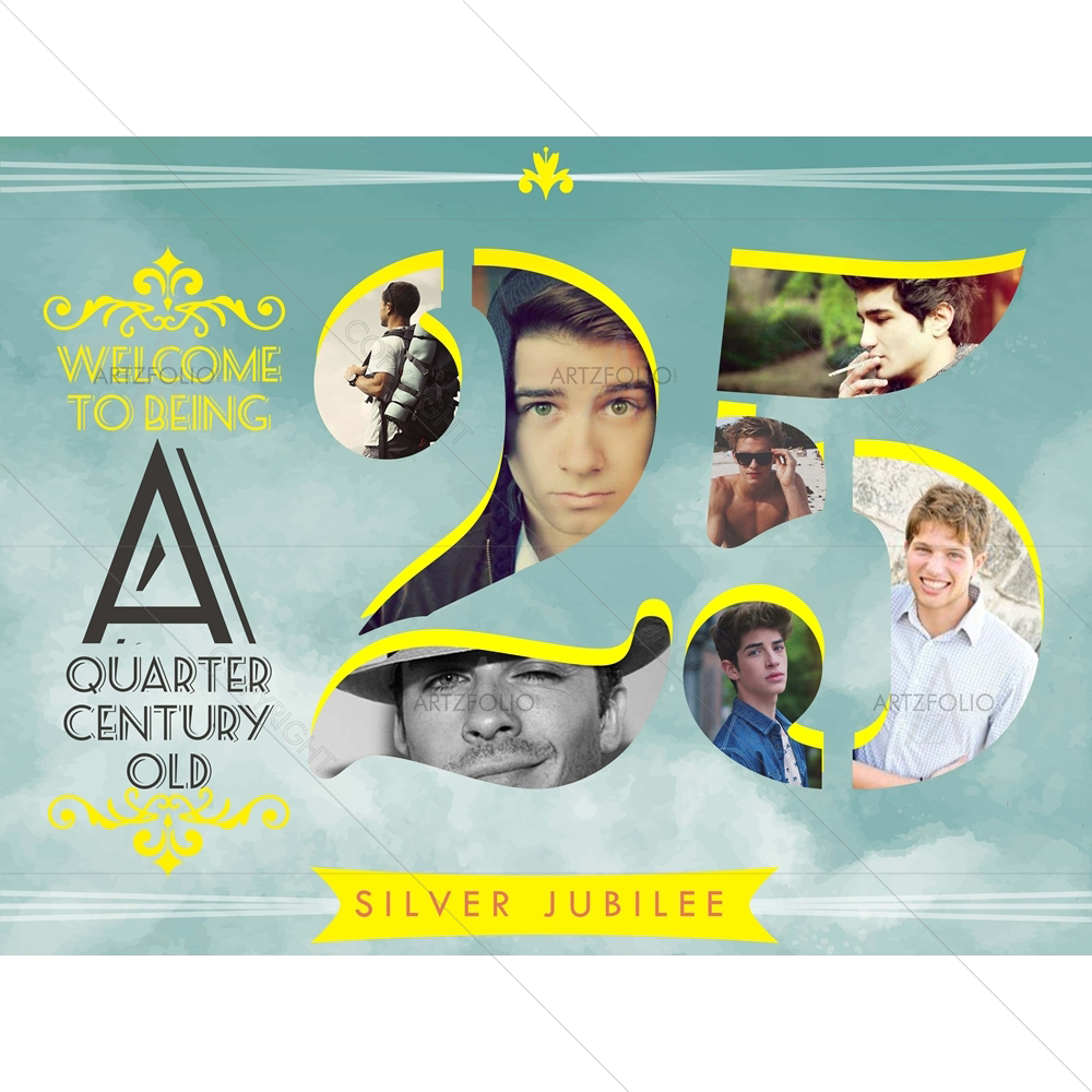 Silver Jubilee 25 Years — custom-size art design 5009163