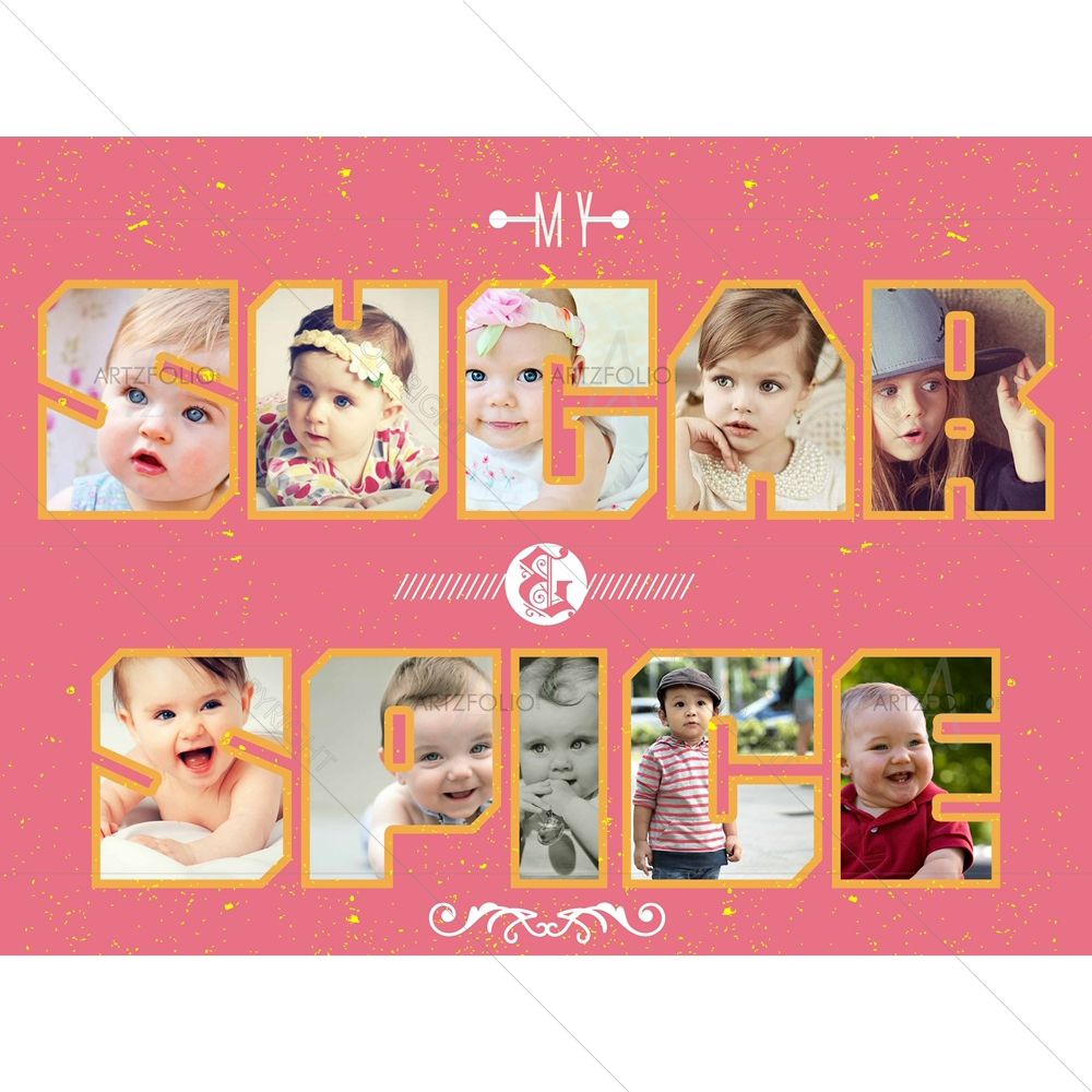 Sugar & Spice — Baby custom art by ArtzFolio