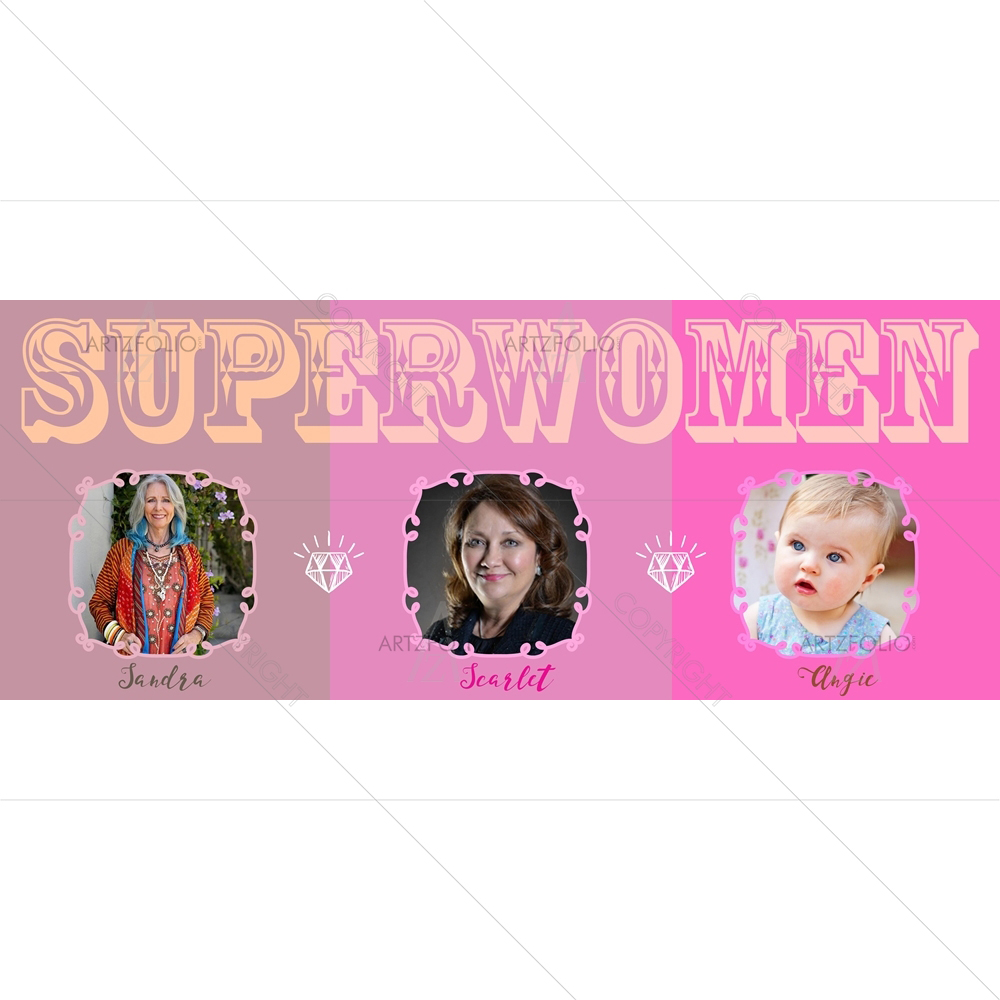 Superwomen — custom-size art design 5009168
