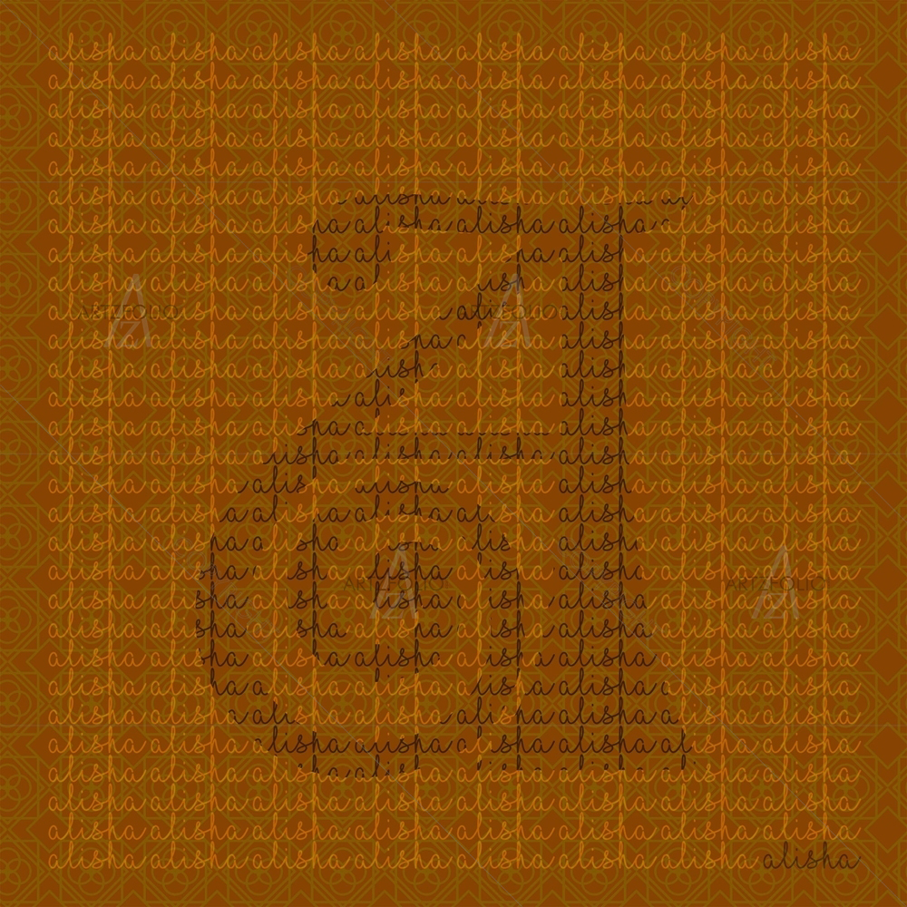 Background Name for Letter A — Alphabets custom art by ArtzFolio
