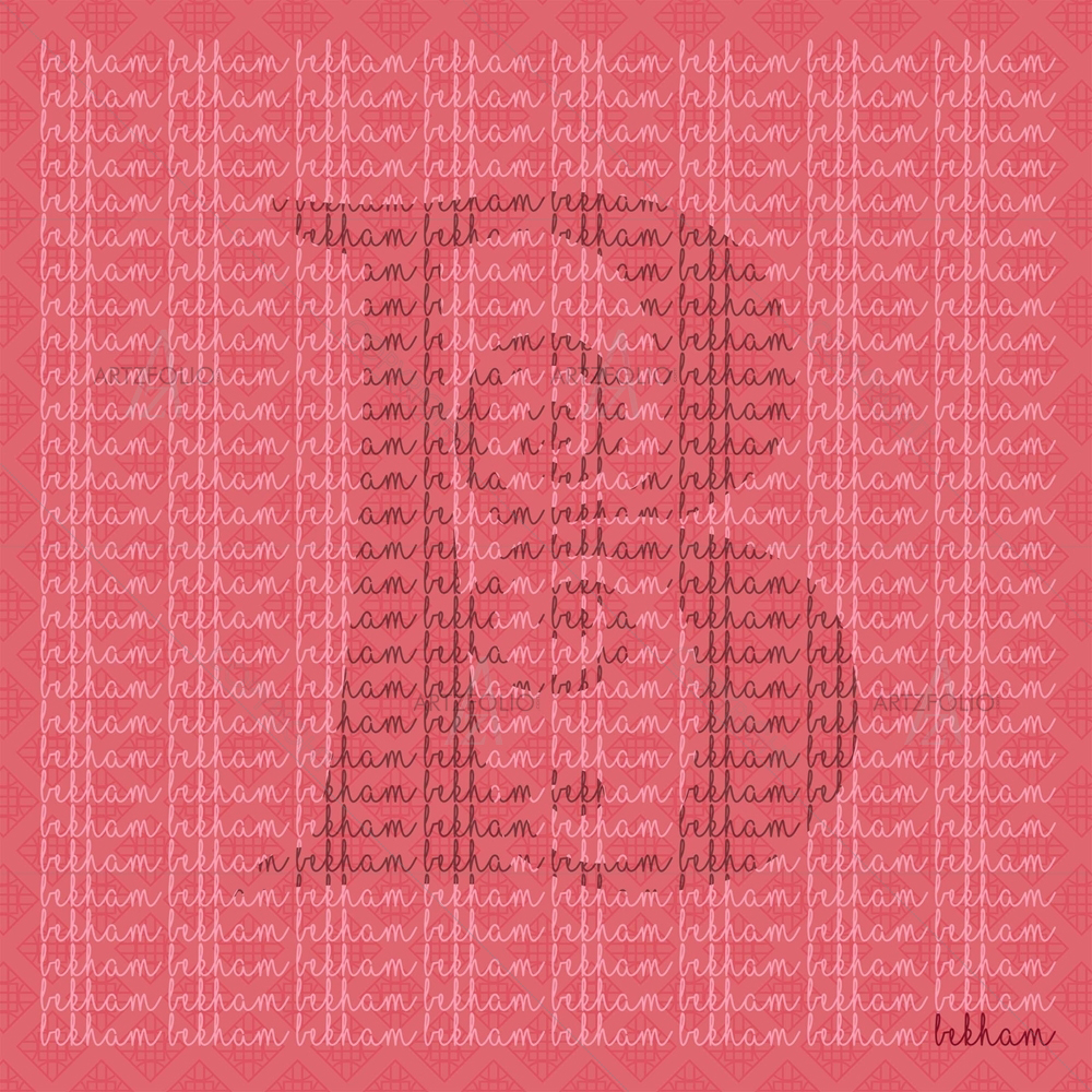 Background Name for Letter B — Alphabets custom art by ArtzFolio