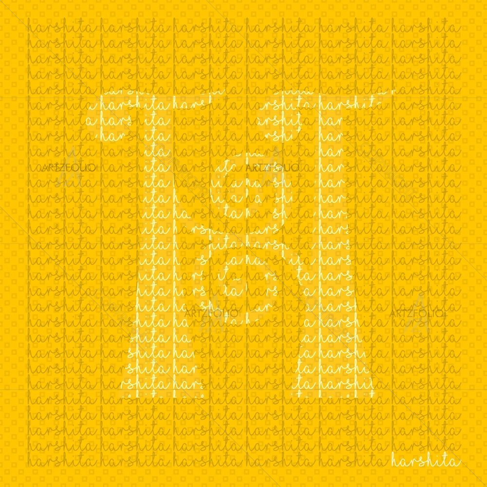 Background Name for Letter H — custom-size art design 5009202