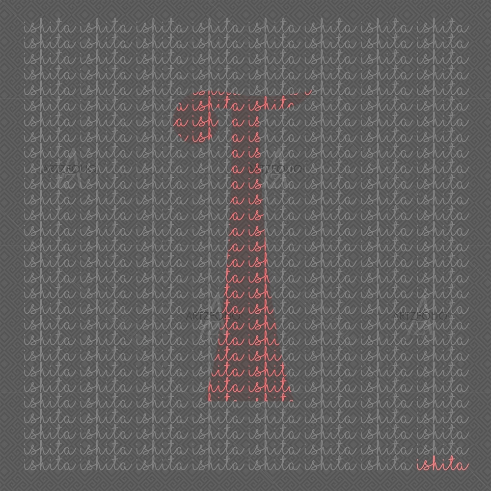 Background Name for Letter I — custom-size art design 5009203
