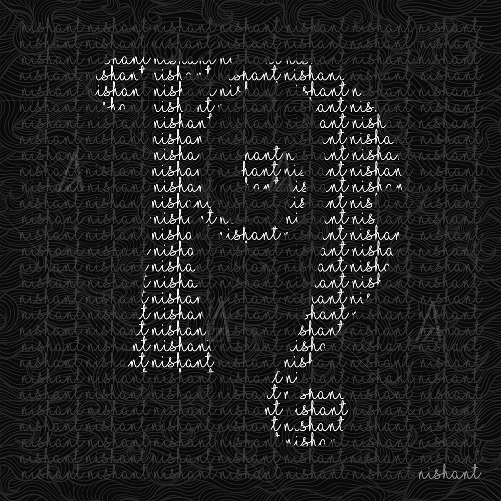 Background Name for Letter N — custom-size art design 5009208