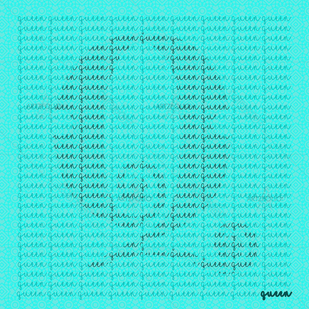 Background Name for Letter Q — custom-size art design 5009211