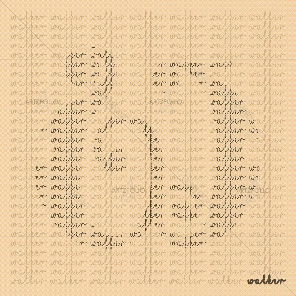 Background Name for Letter W — custom-size art design 5009217