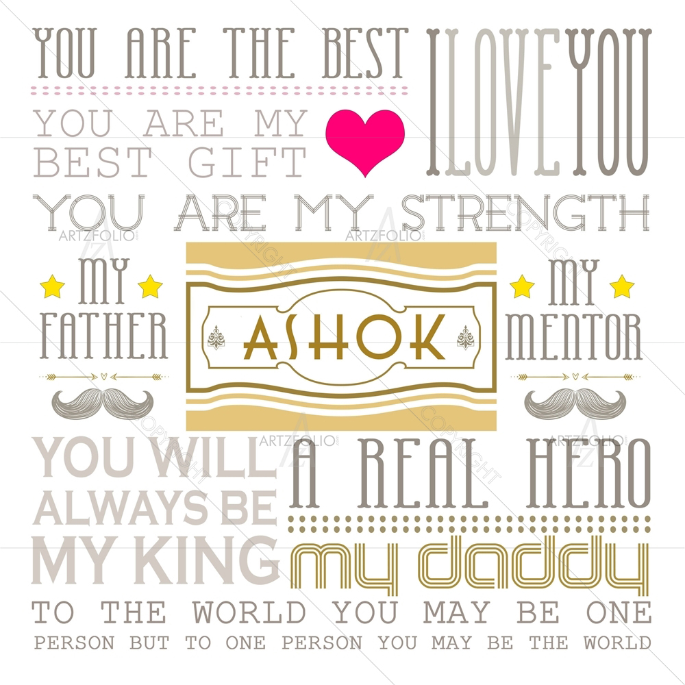 My Father My Mentor — Family custom art by ArtzFolio