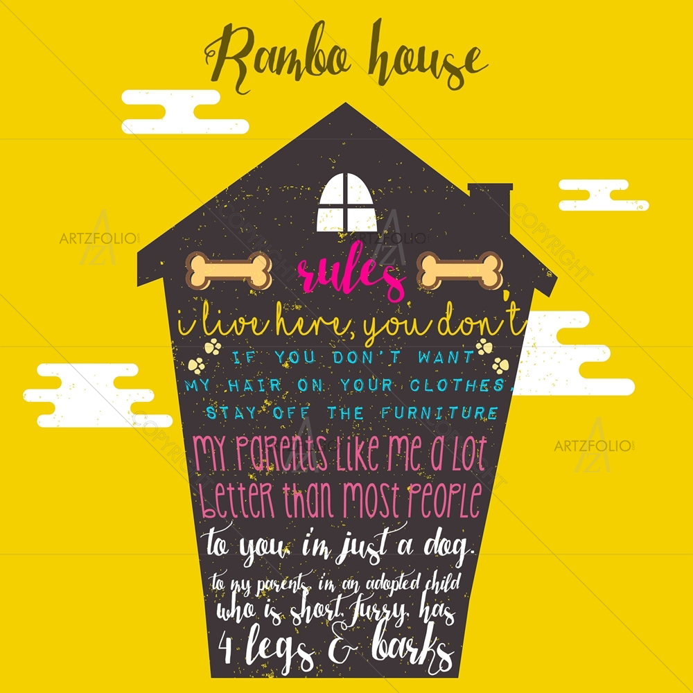 House Rules — custom-size art design 5009256