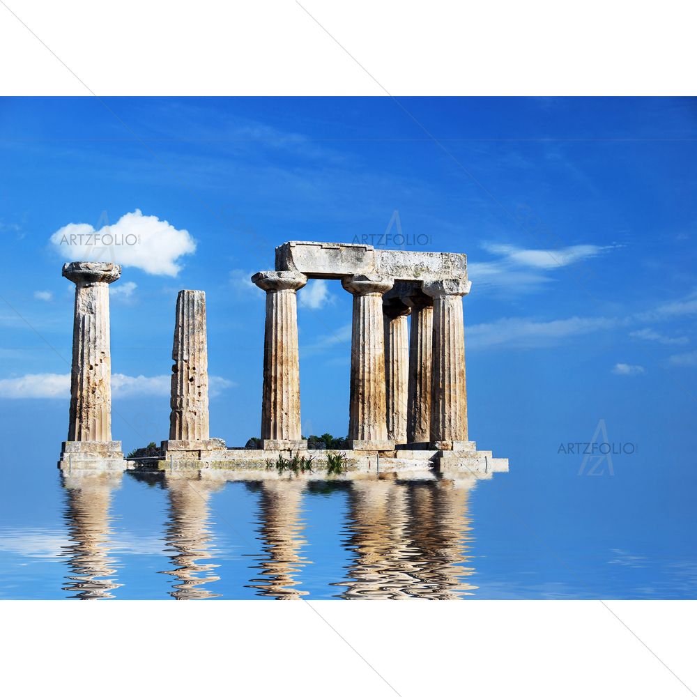 Apollo Temple, Corinth, Greece D1 — custom-size art design 5009279