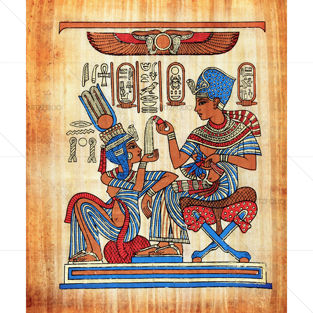 Egyptian Papyrus D1 — custom-size art design 5009281