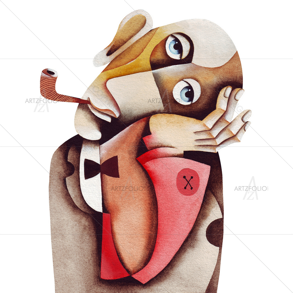 Pipe Smoker — custom-size art design 5009284