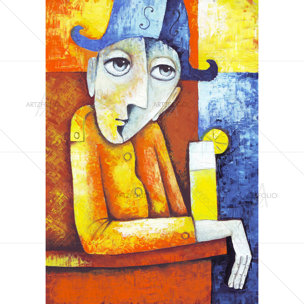 Drinking Man — Asian custom art by ArtzFolio
