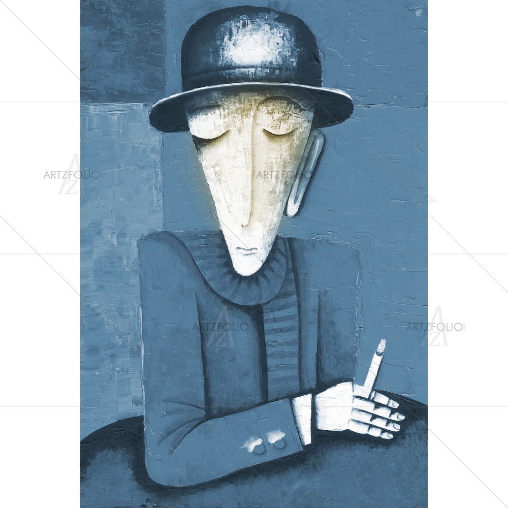 Man with Cigarette D1 — custom-size art design 5009300