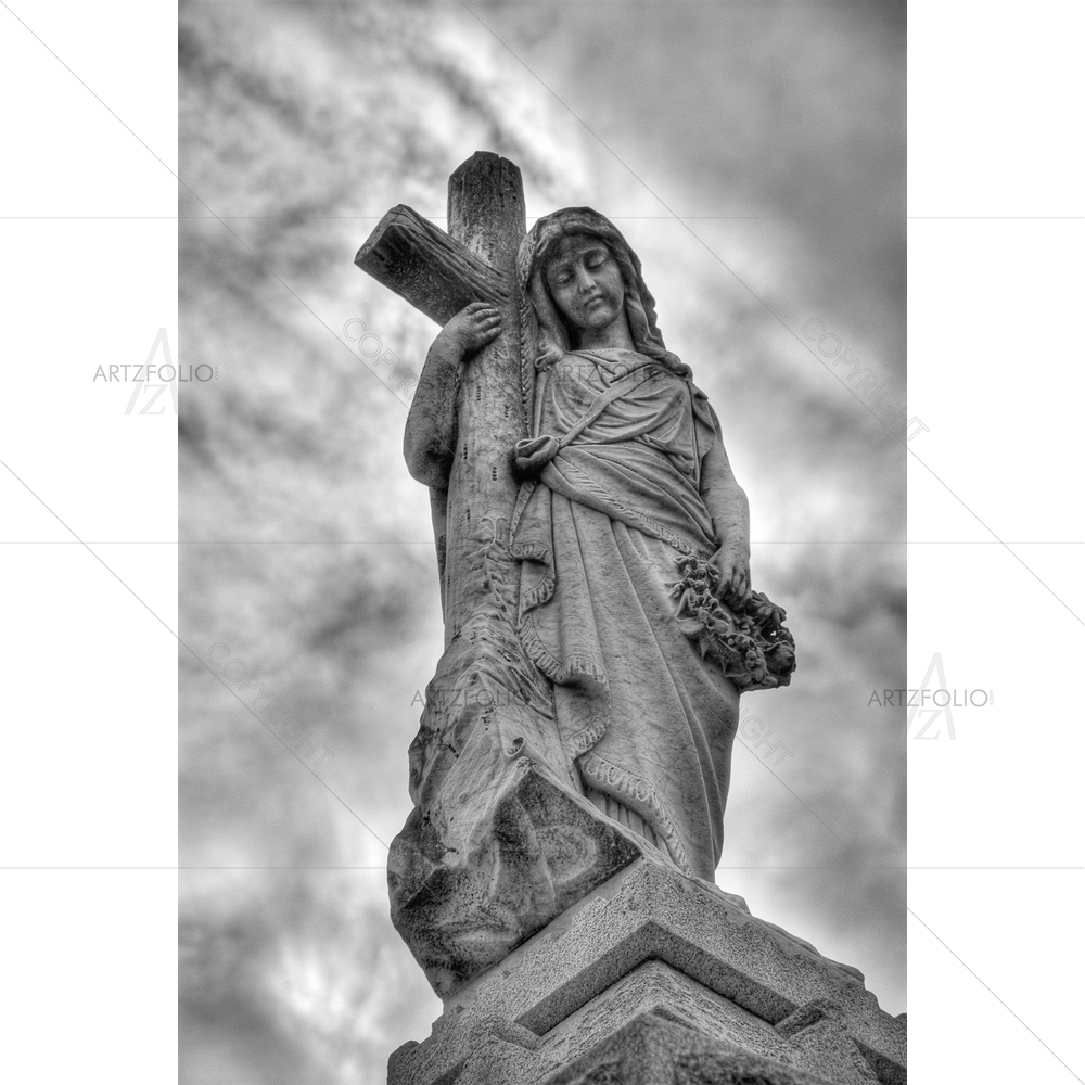 Madonna Leaning against Cross, New Orleans — custom-size art design 5009312