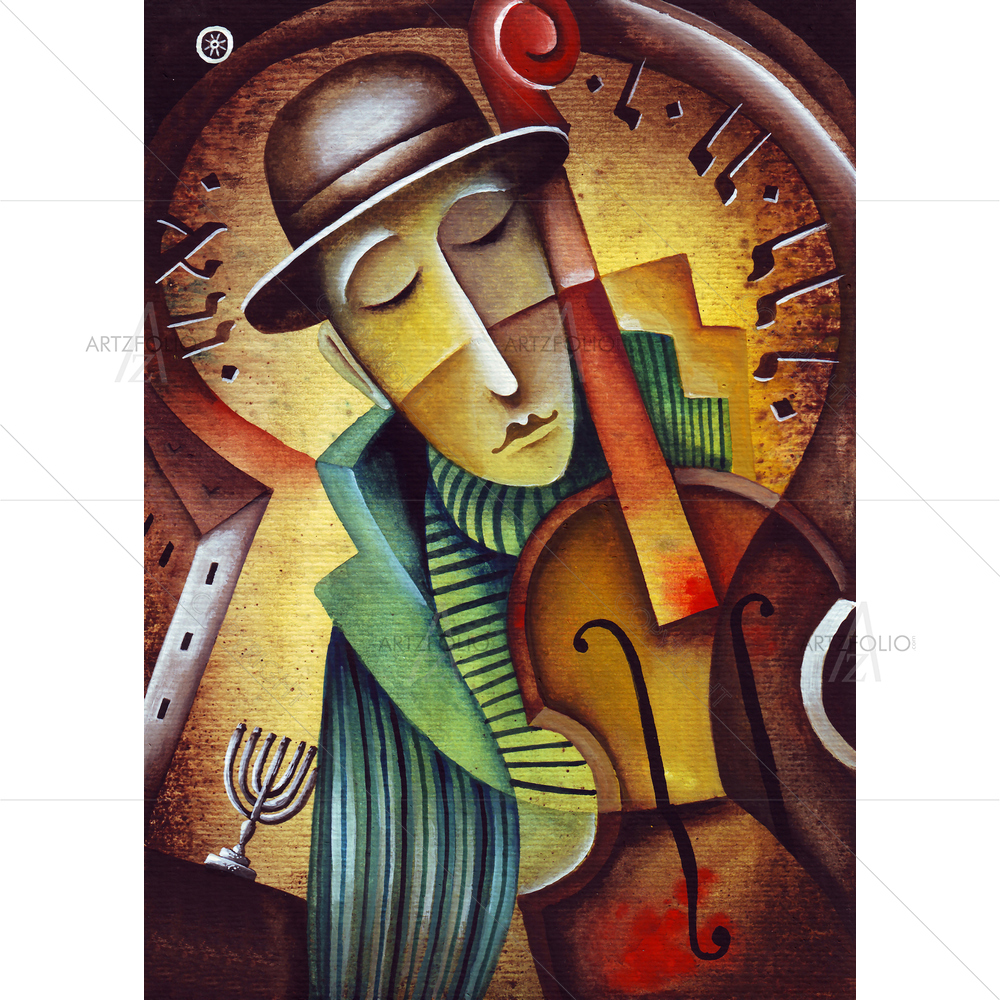 Acoustic Jazz Player D1 — custom-size art design 5009317