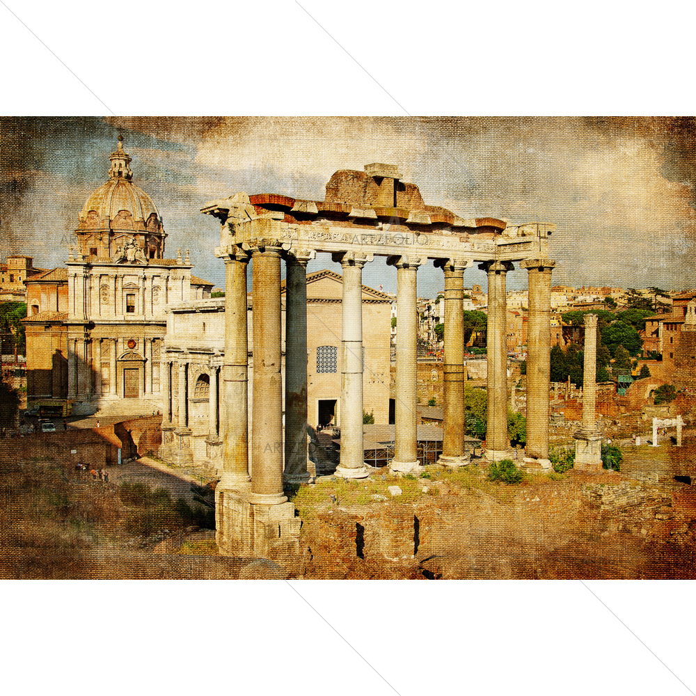 Retro Roman Forums — custom-size art design 5009325