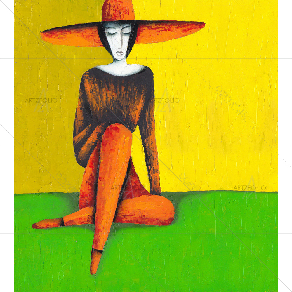Lady in Hat — Adult custom art by ArtzFolio