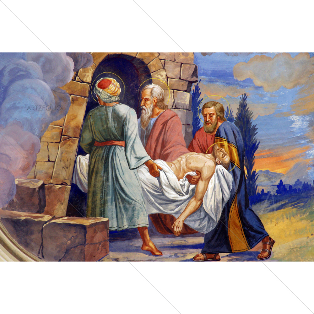 Jesus laid in Tomb — custom-size art design 5009346