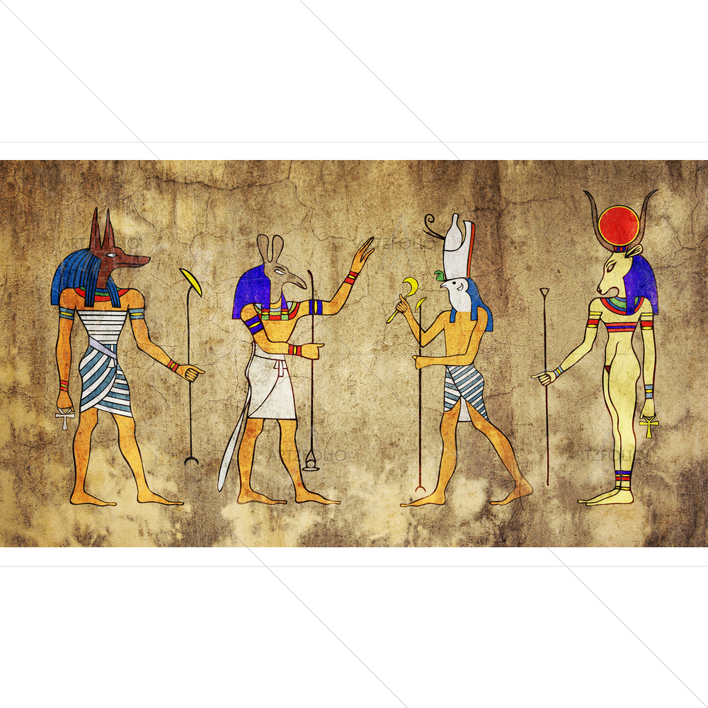 Egyptian Gods and Goddess — Abstract custom art by ArtzFolio