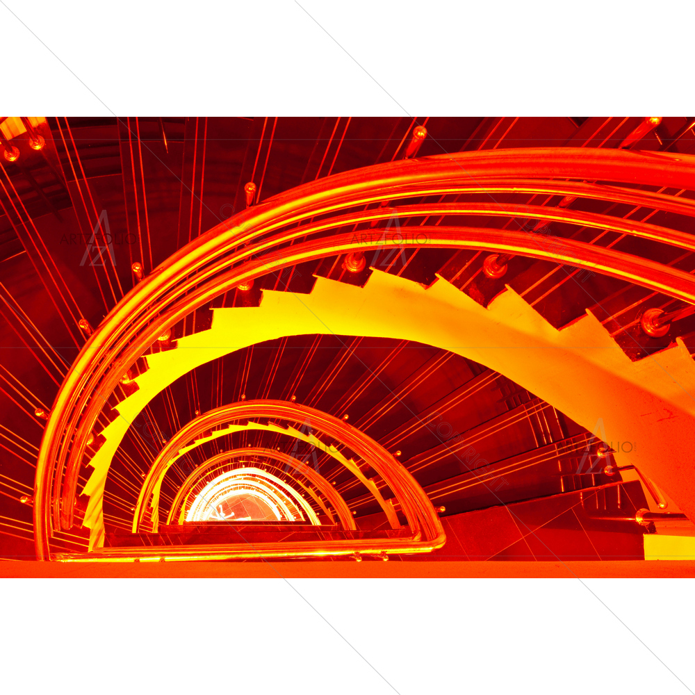 Spiral Staircase in Tower, Thailand — custom-size art design 5009388