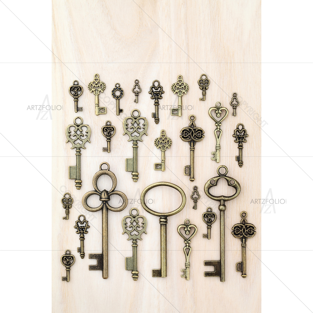 Old Keys Image — Abstract custom art by ArtzFolio
