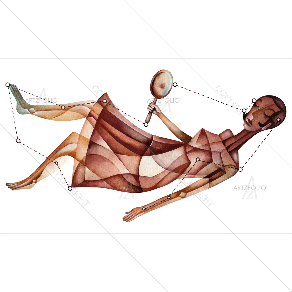 Virgo Zodiac Star Sign D2 — custom-size art design 5009403