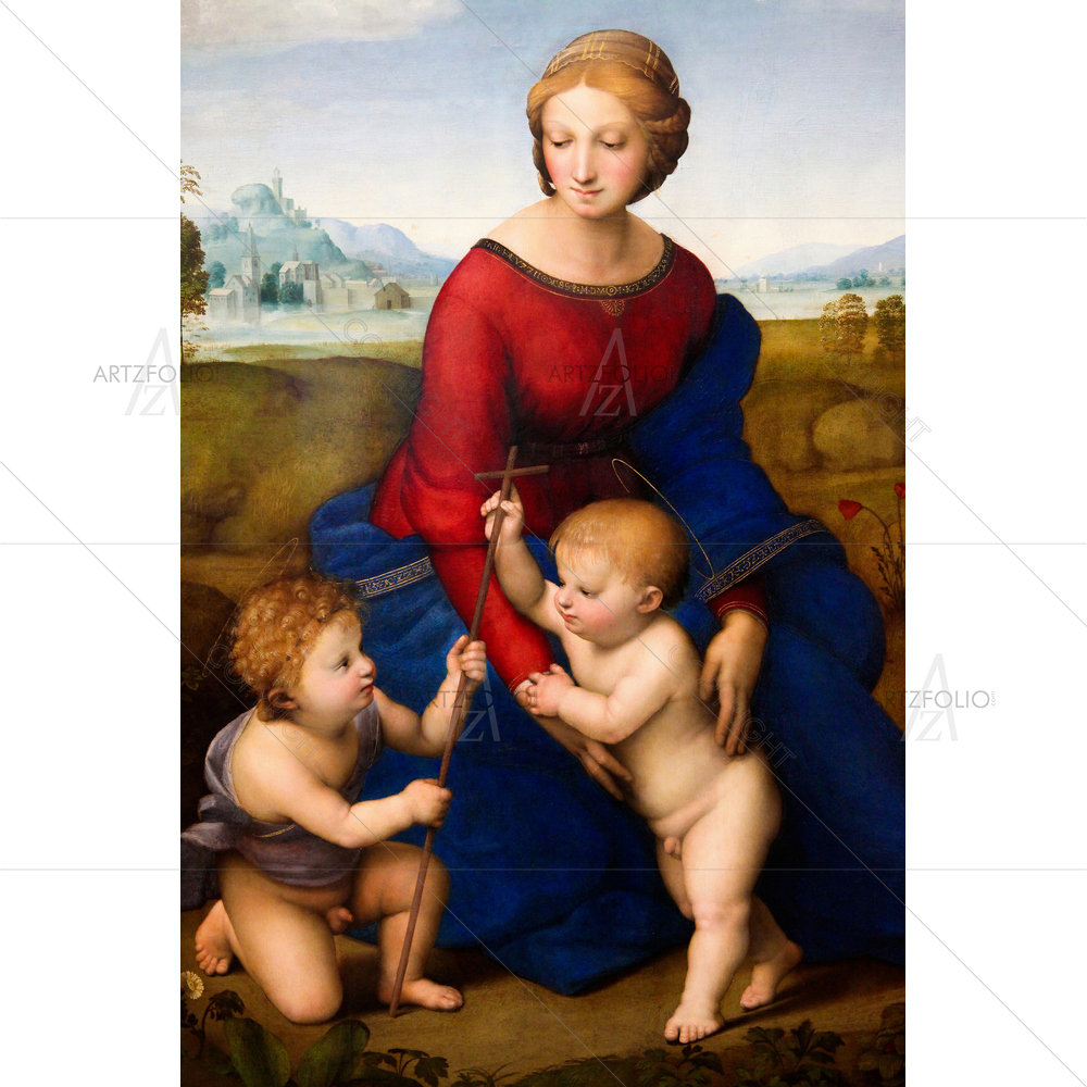 The Madonna of Meadow, Raphael, 1505 — custom-size art design 5009405