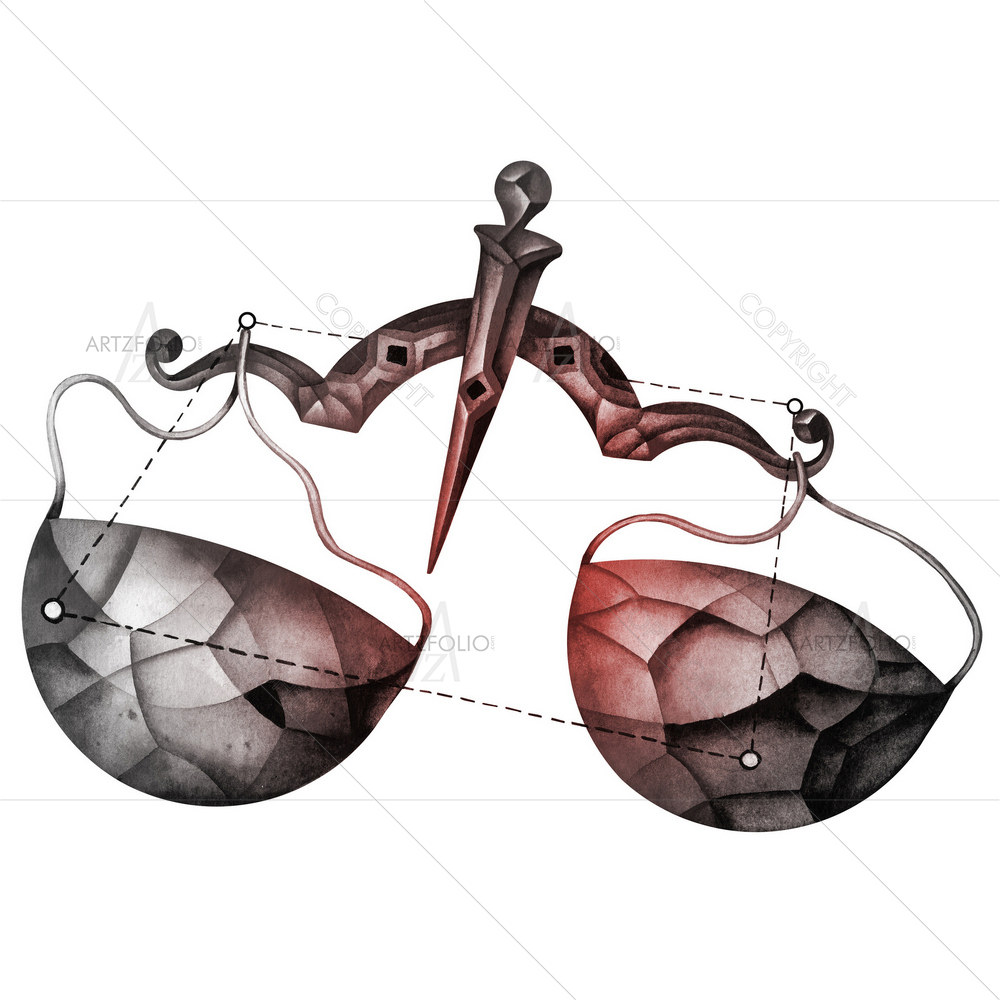 Libra Zodiac Star Sign D3 — custom-size art design 5009407