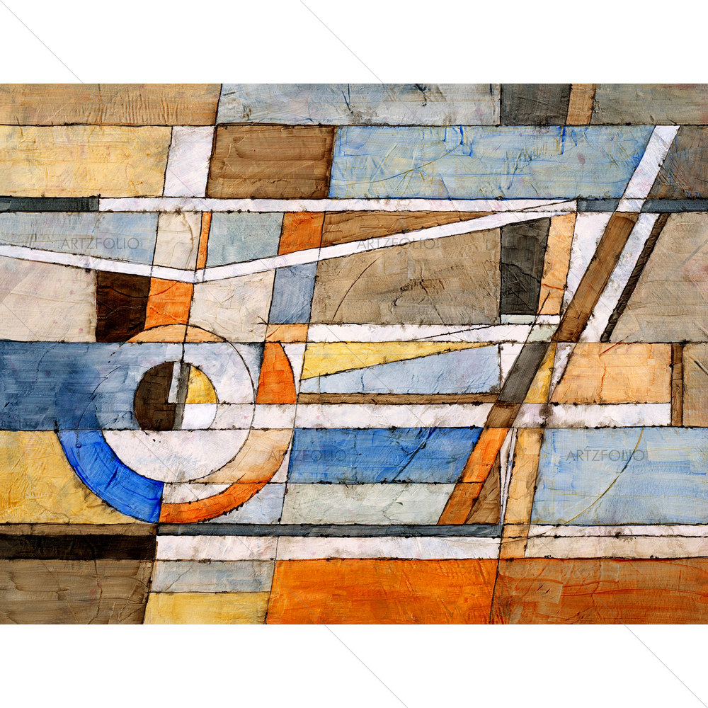 Abstract Concentric Shapes — custom-size art design 5009419