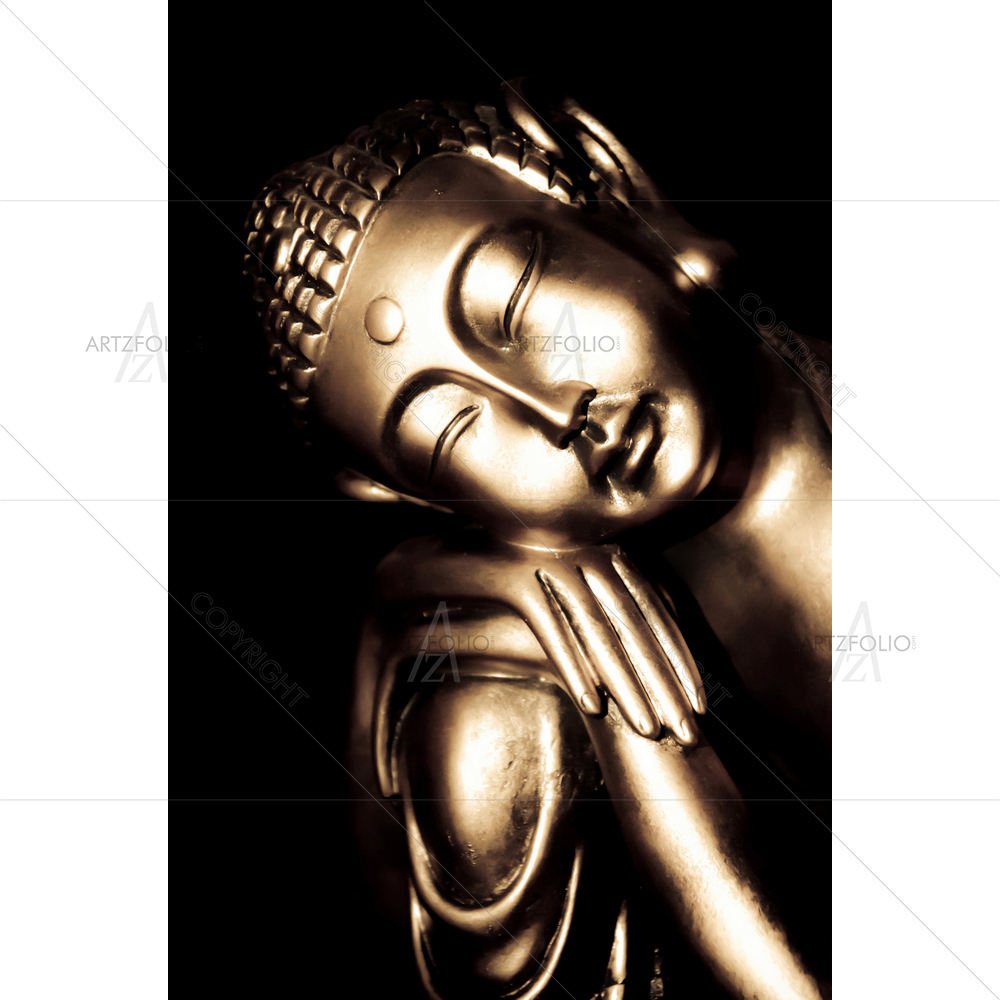 Golden Lord Buddha D2 — Devotional custom art by ArtzFolio