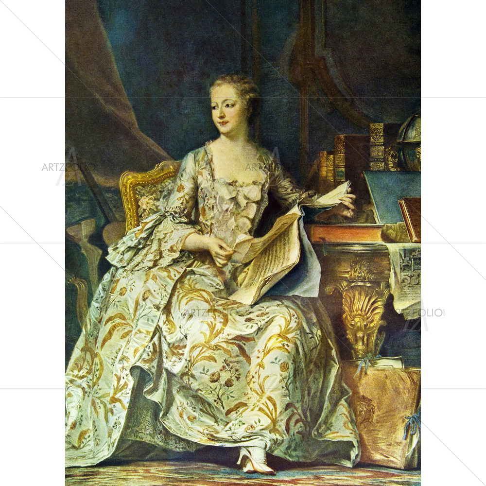 Marquise De Pompadour Portrait — custom-size art design 5009513